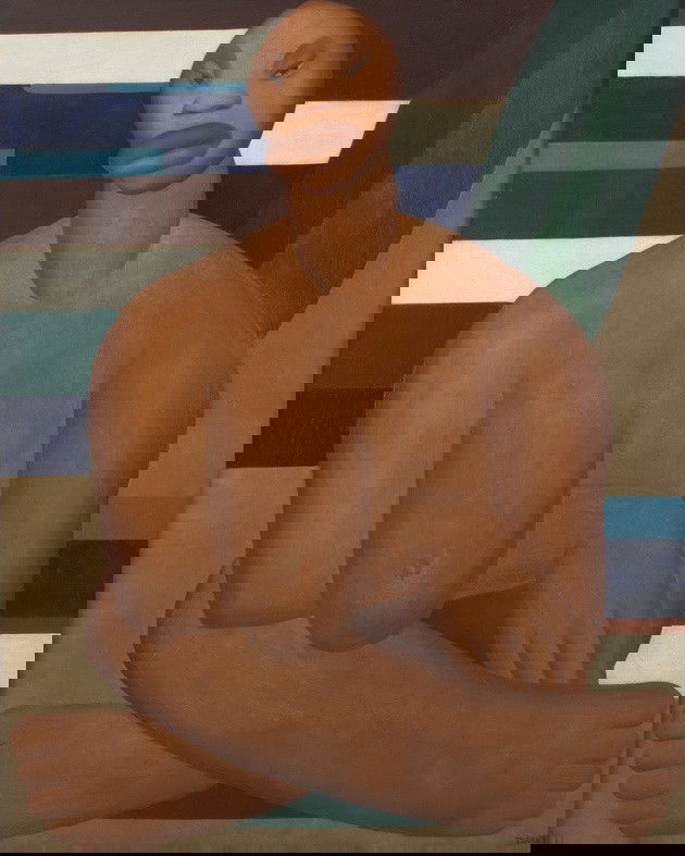 O quadro A negra, pintado anos antes de Abaporu, já trazia traços de gigantismo que viriam a ser intensificados posteriormente.