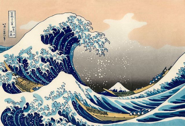 A onda, de Hokusai