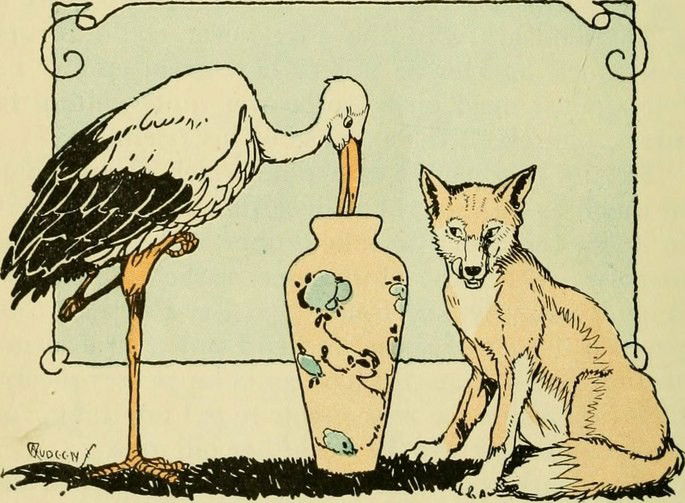 a raposa e a cegonha