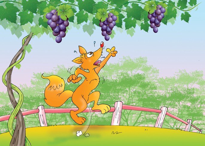a raposa e as uvas