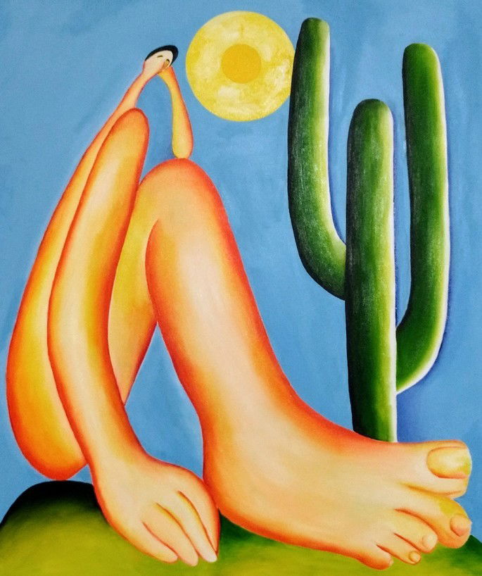 Quadro Abaporu de Tarsila do Amaral