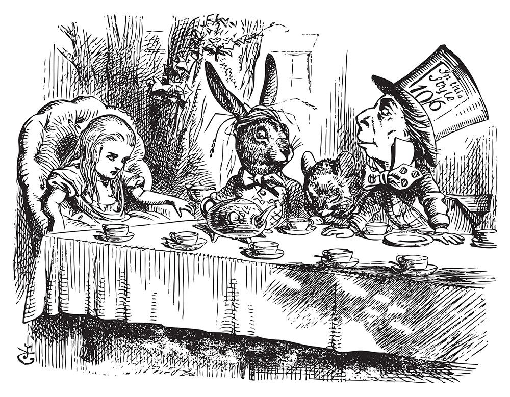 Alice no País das maravilhas (ilustração).