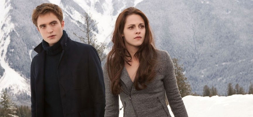 Cena do filme Amanhecer parte 2, da saga Crepúsculo.