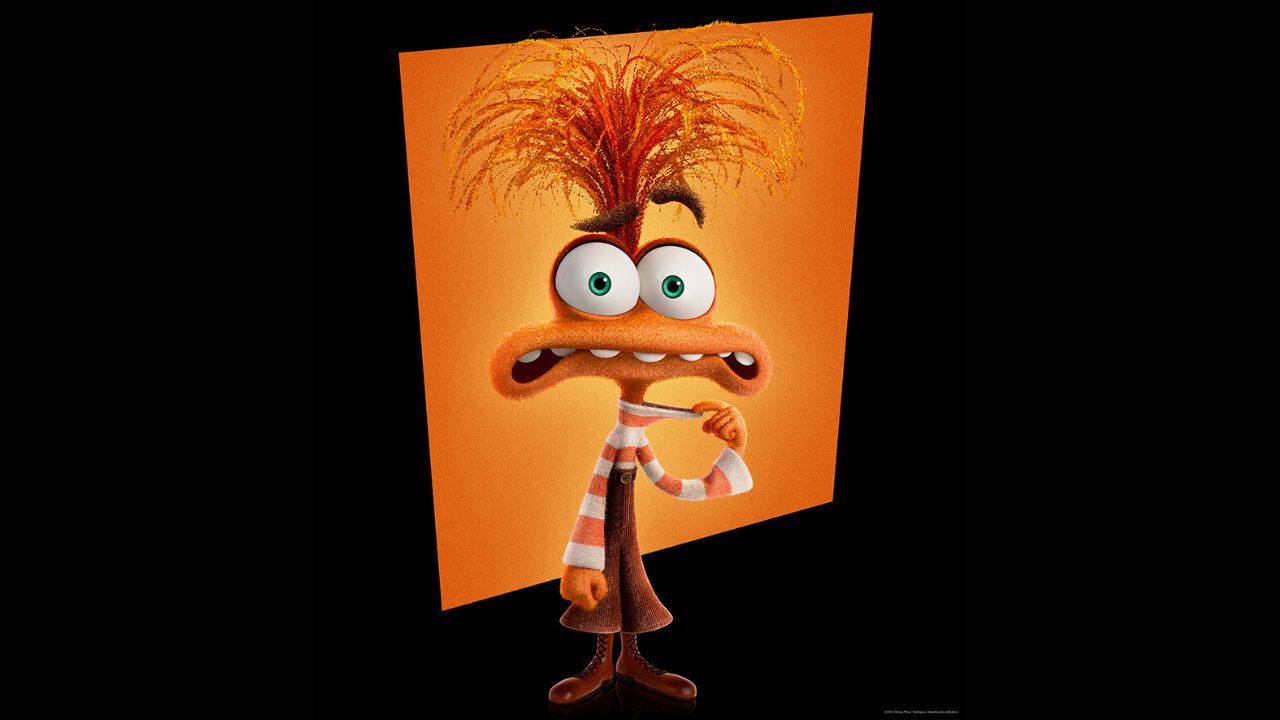 Personagem Ansiedade em Divertida Mente 2.