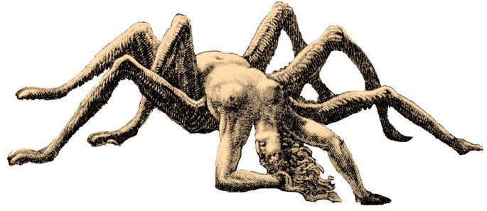 O mito de Aracne, por Gustave Doré