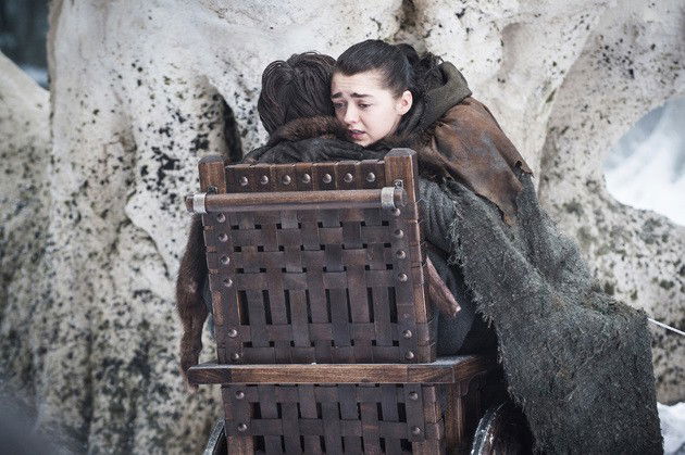 Reencontro de Arya e Bran