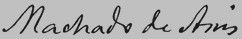 Assinatura de Machado de Assis