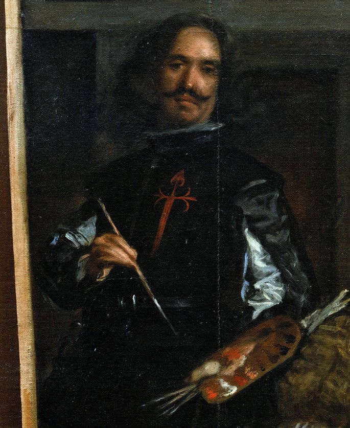 Autorretrato de Velázquez inserido no quadro As Meninas.