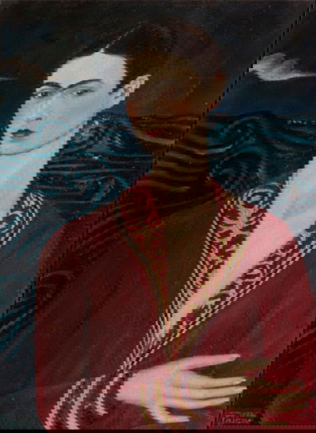 Autorretrato com vestido de veludo