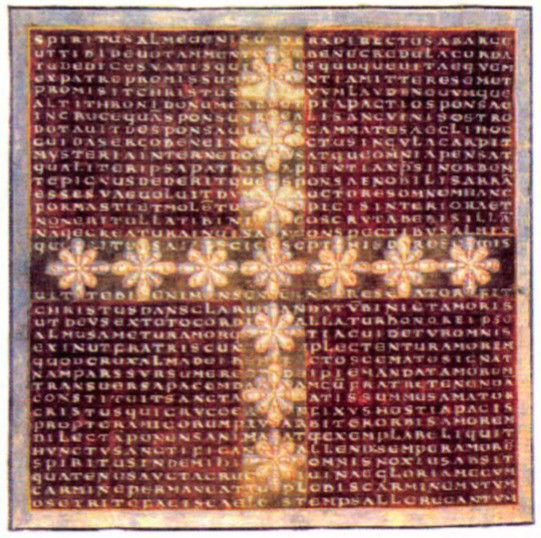 Carmina figurata, de Rabanus Maurus