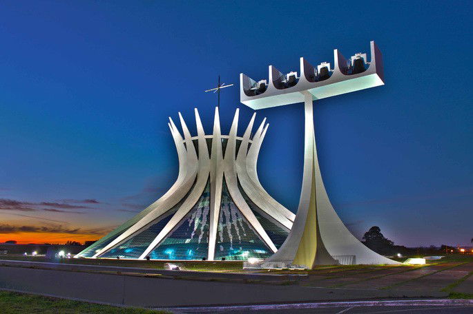 catedral de Brasília, de Niemeyer
