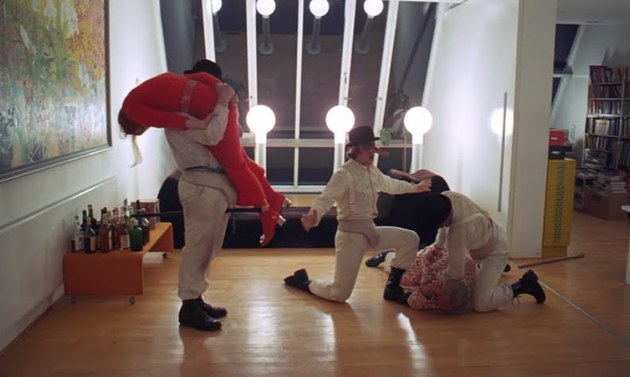 Alex singing in the rain