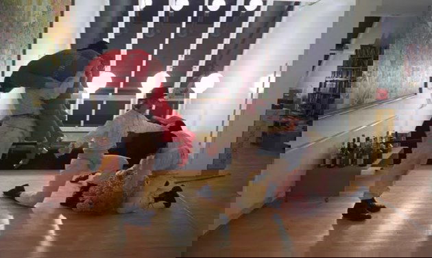 Alex singing in the rain