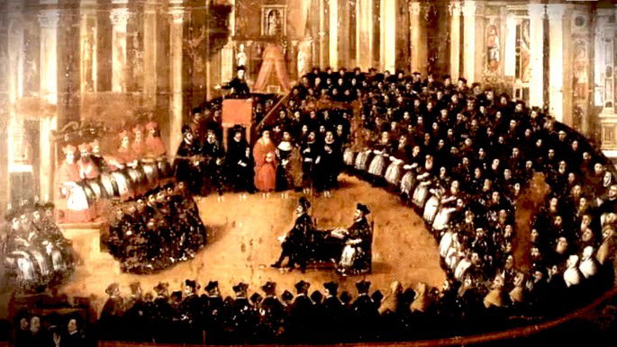 O Concílio de Trento durou dezoito anos.