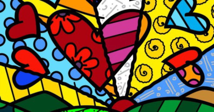 Coração Romero Britto