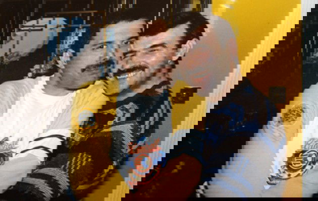 O casal Freddie Mercury e Jim Hutton.