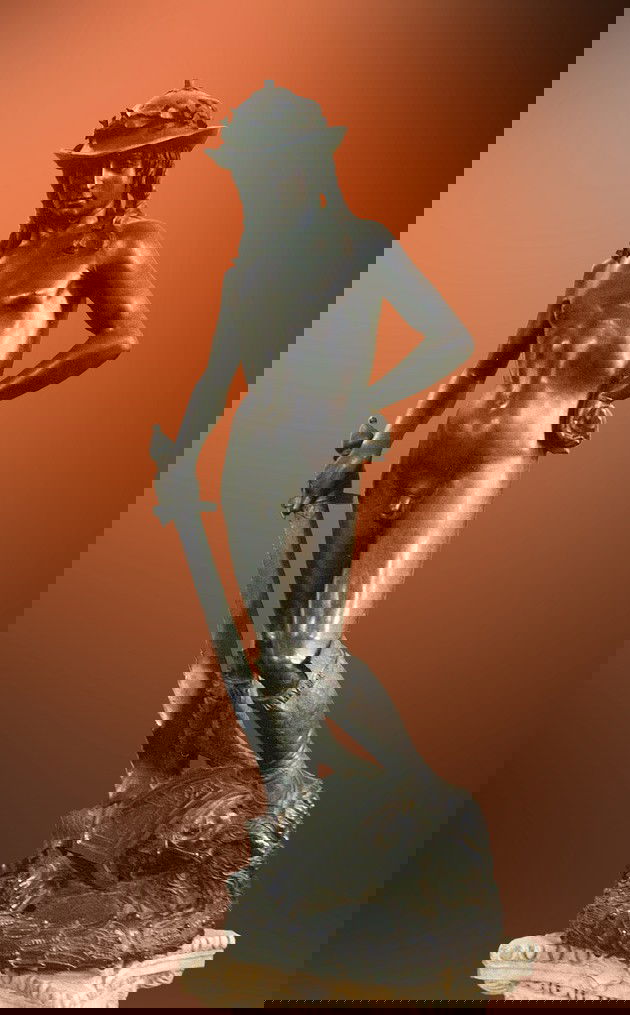 David - bronze, 1,58 m., 1408-09 - Donatello, Museo Nazionale del Bargello, Florença