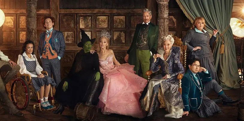 Principais personagens do filme Wicked (2024).