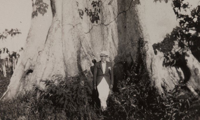 Mário de Andrade nos limites entre Amazonas e Mato Grosso. Acervo do Instituto de Estudos Brasileiros da Universidade de São Paulo.