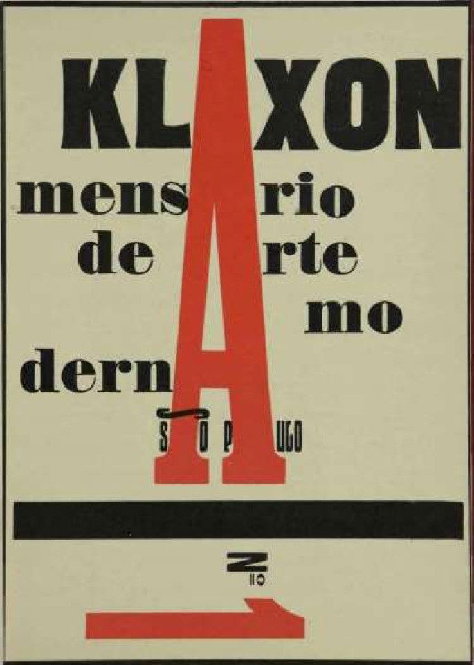 Capa da Revista Klaxon.