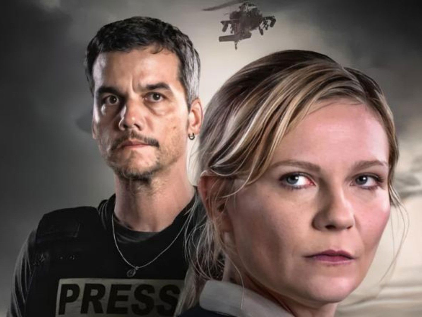 Filme Guerra Civil, com Kristen Dunst e Wagner Moura