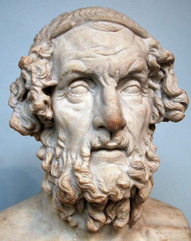 escultura de Homero, poeta grego