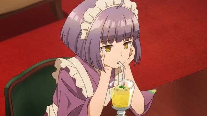 Cena da série de animação Hotel Tasokare.