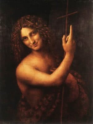 São João Batista (1513); óleo sobre madeira, 69 cm x 57 cm, Museu do Louvre