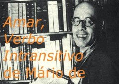 Livro Amar, Verbo Intransitivo de Mário de Andrade