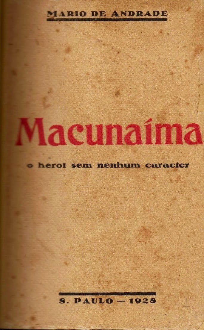 Capa do livro Macunaíma, de Mário de Andrade.