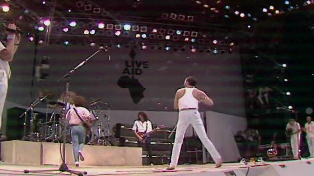 Apresentação no show Live Aid de 1985.