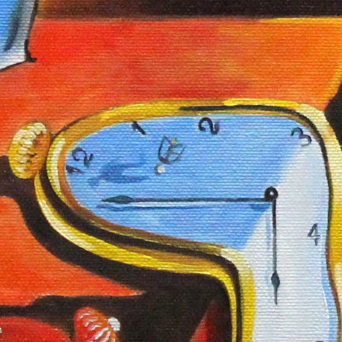 Mosca sobre o relógio (detalhe).