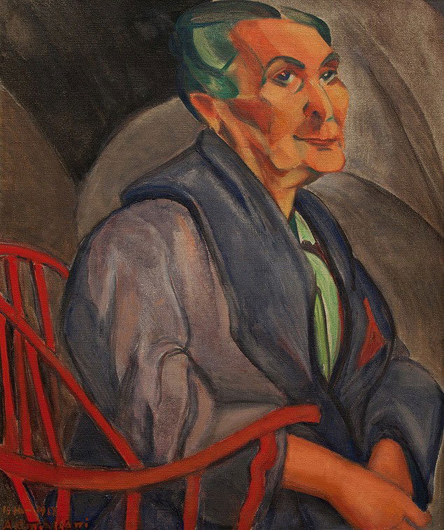 A mulher de cabelos verdes, de 1915, de Anita Malfatti
