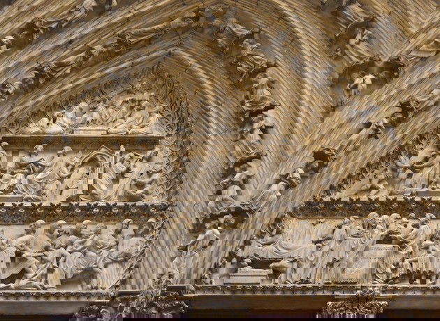 Alpendre de Cloitre. Detalhe da peça dedicada a Teófilo de Adana.