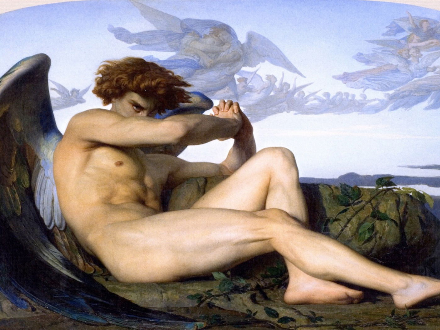 Pintura O Anjo Caído: uma análise da última lágrima de Lúcifer - Cultura  Genial, image size:1400x1050