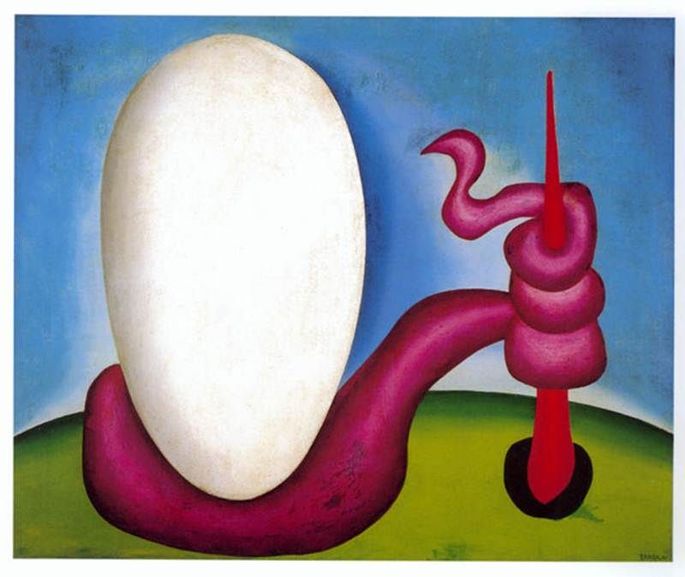 Quadro O ovo, de Tarsila do Amaral