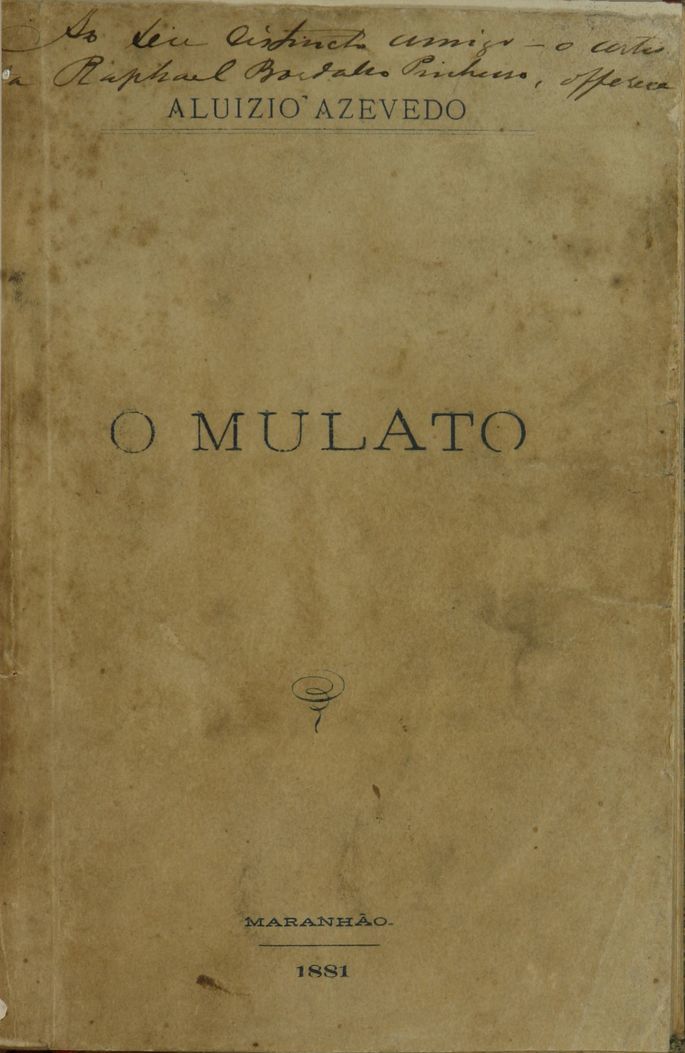 Capa do livro O Mulato de Aluíso de Azevedo