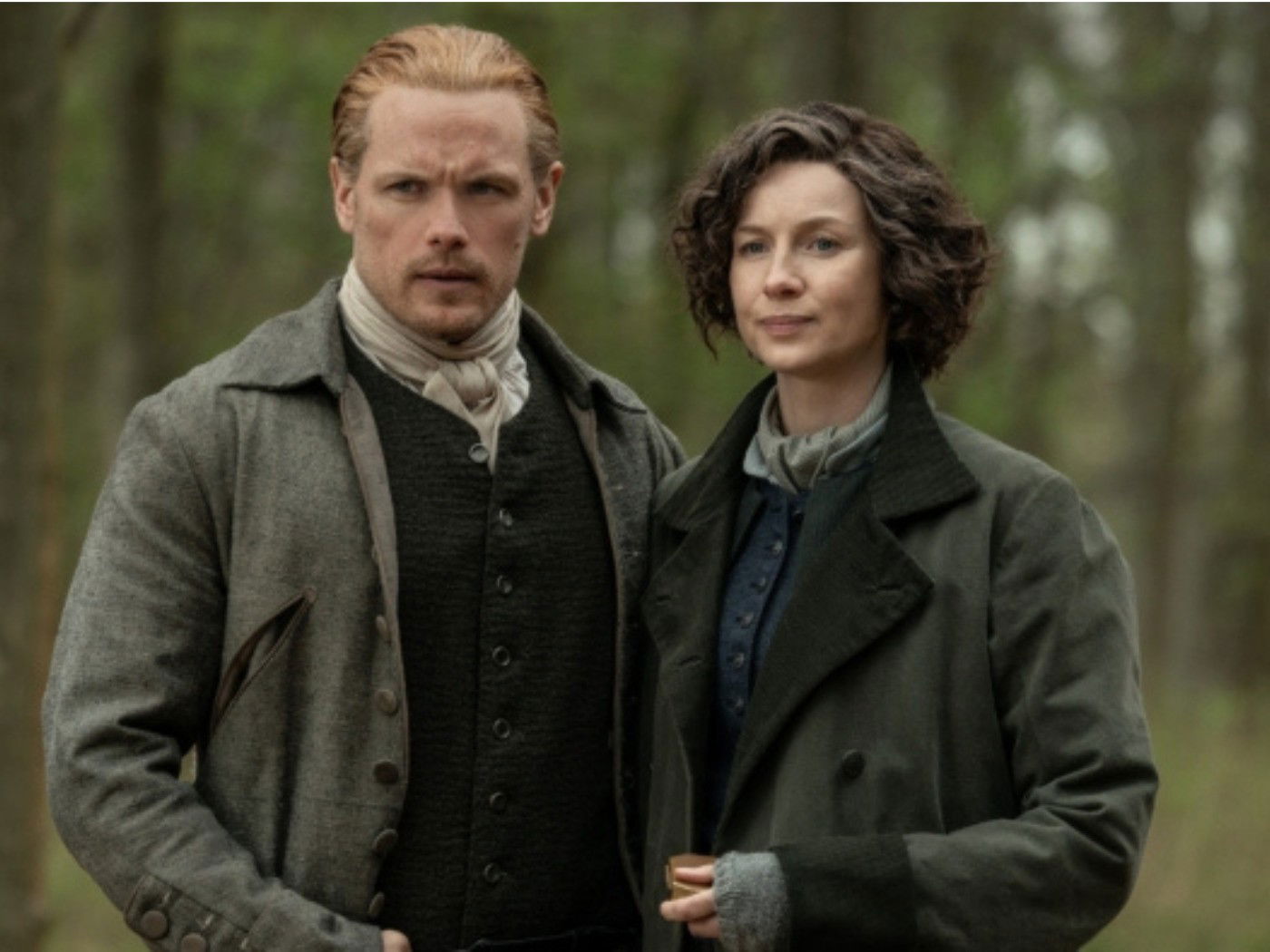 Cena da sétima temporada da série Outlander