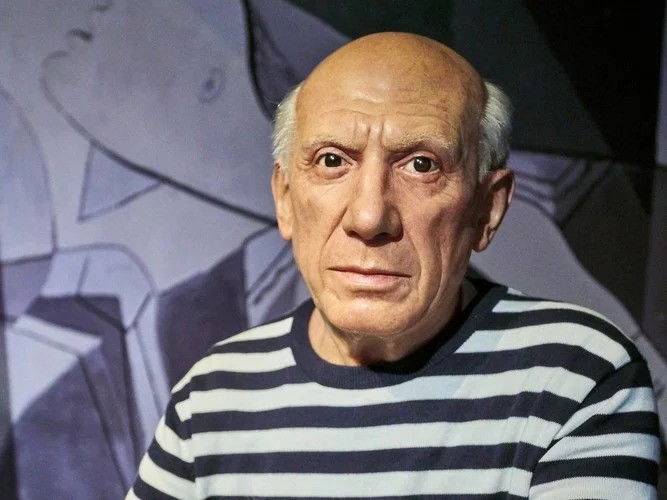 Amsterdam, Netherlands - September 05, 2017: Pablo Picasso, Spanish painter, sculptor, printmaker, Madame Tussauds wax museum in Amsterdam. Shutterstock.com/Ewa Studio