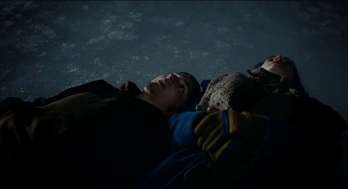 Patrick e Clementine no gelo