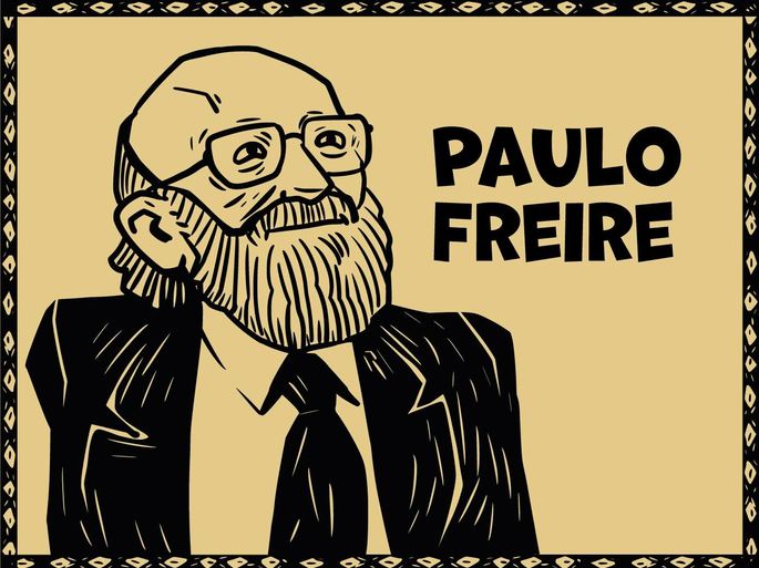 Ilustração de Paulo Freire.