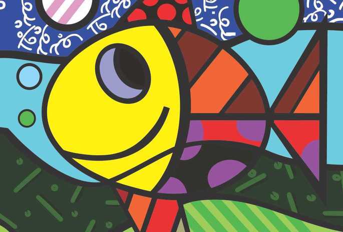 peixe romero britto