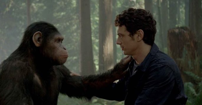 Frame do filme Planeta dos Macacos: a origem (2011).