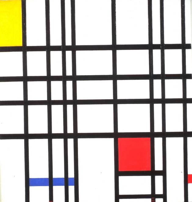 Composição com Amarelo, Azul e Vermelho