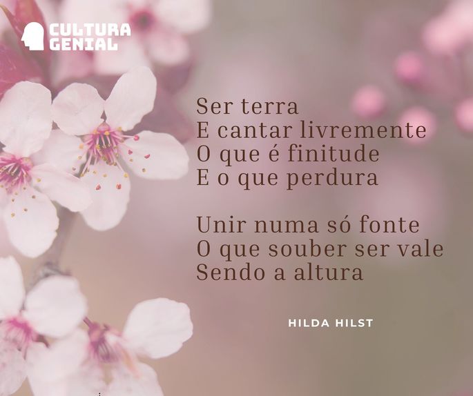 Poema de Hilda Hilst.