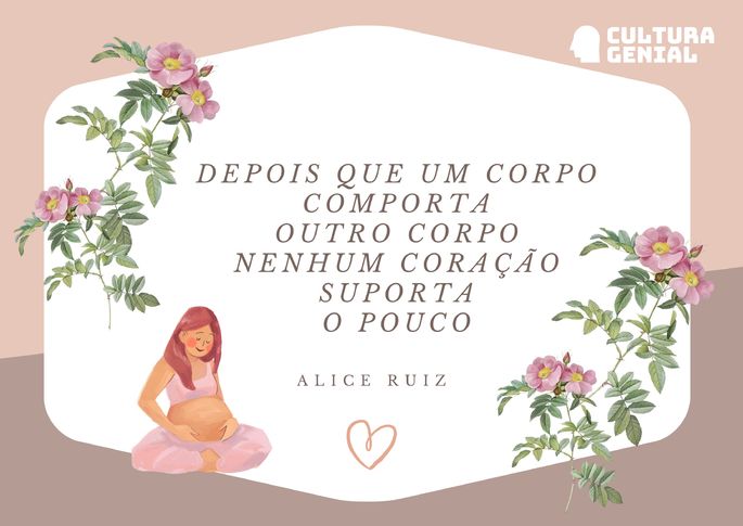 Poema sobre mãe de Alice Ruiz.