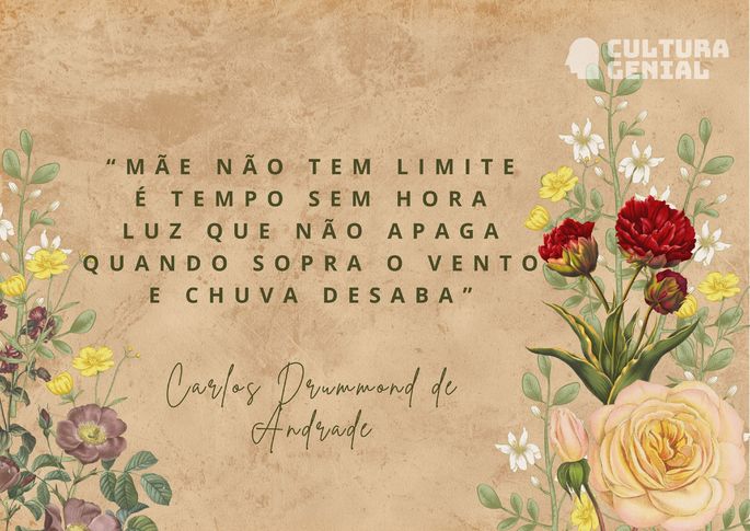 Poema sobre mãe de Drummond.