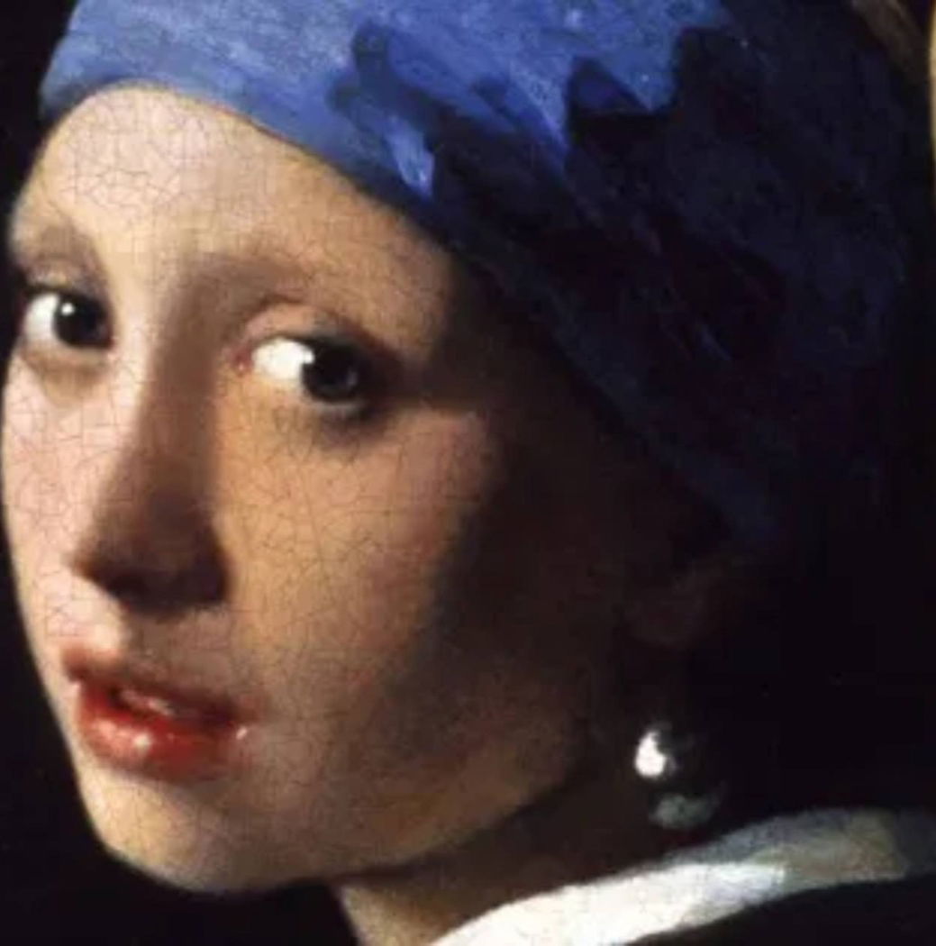 Moça com brinco de pérola, de Johannes Vermeer (significado e análise do  quadro) - Cultura Genial, image size:1039x1050