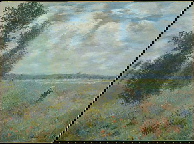 Campo de papoulas perto de Argenteuil