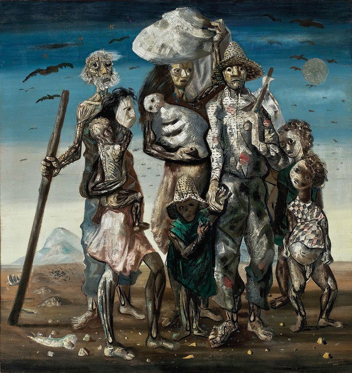 quadro Retirantes de Candido Portinari